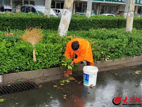 兰山环卫 借雨洗城促洁净，设施服务保民生